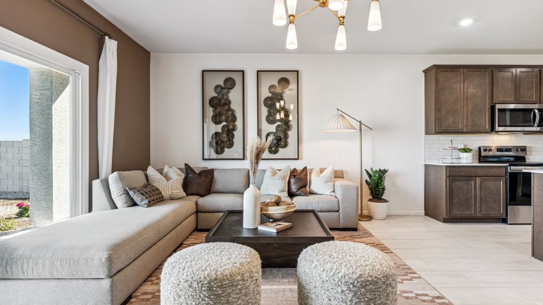 Furnished interior view inside a new home in Copper Falls, Buckeye (Image 13).