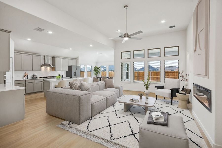 Open Floor Plan in the Gilmour II home plan by Trophy Signature Homes – REPRESENTATIVE PHOTO