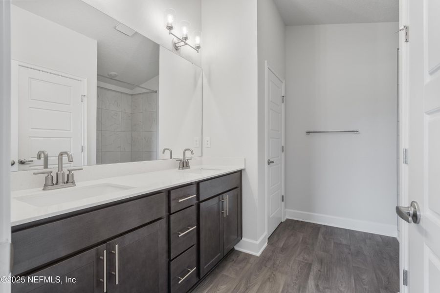 Furnished interior view inside a new home in Shadow Crest at Rolling Hills, Green Cove Springs (Image 7). Furnished interior view inside a new home in Shadow Crest at Rolling Hills, Green Cove Springs (Image 7).