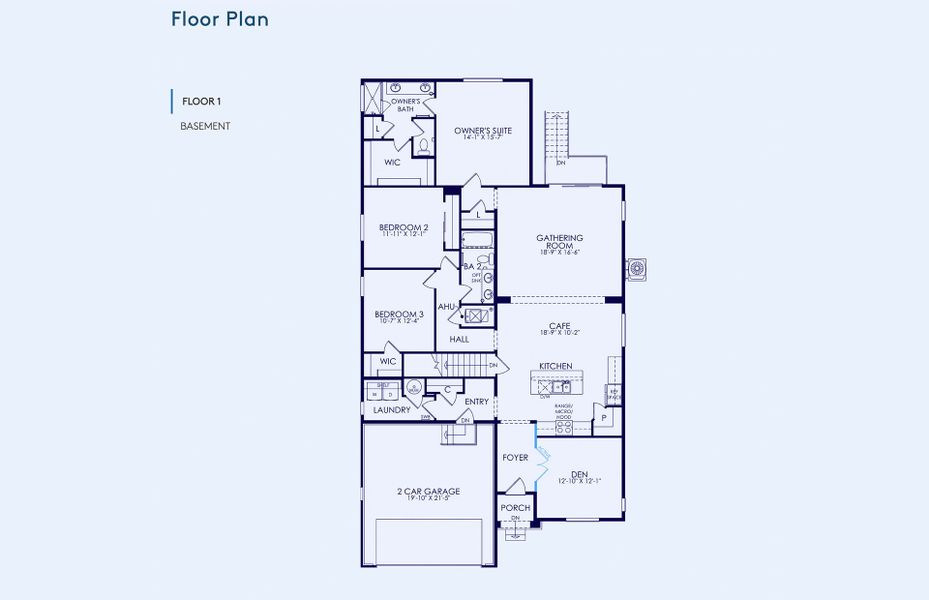 2D floor plan layout of this home in Harvest Crossing, Aurora, CO (Image 4).
