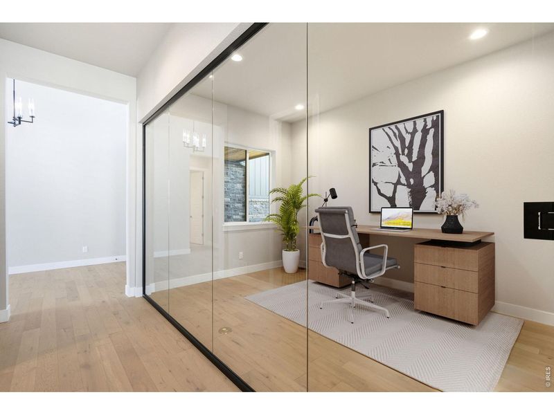 Furnished interior view inside a new home in RainDance, Windsor (Image 5).