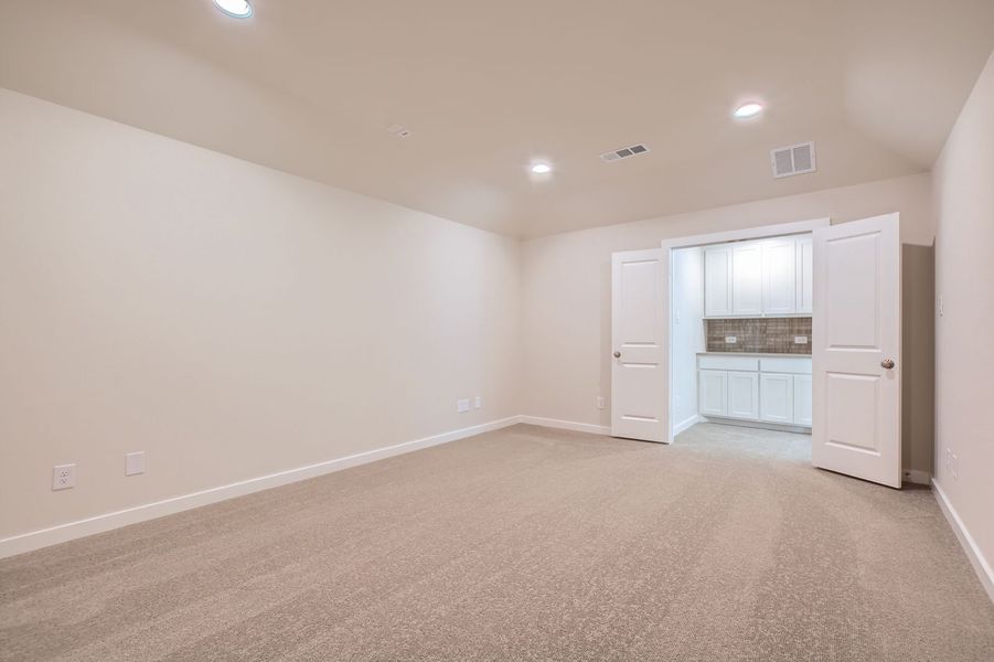 Plan 1477 - Representative Photo - Media Room Plan 1477 - Representative Photo - Media Room