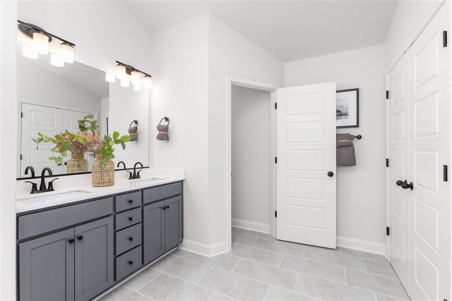Furnished interior view inside a new home in Miller's Reserve, Winston-Salem (Image 31).