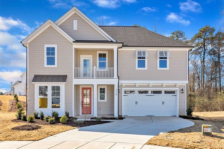 Representative exterior photo of a completed home built from the The Highland by RobuckHomes in Baylee Ridge, Selma, NC (Image 35). Representative exterior photo of a completed home built from the The Highland by RobuckHomes in Baylee Ridge, Selma, NC (Image 35).