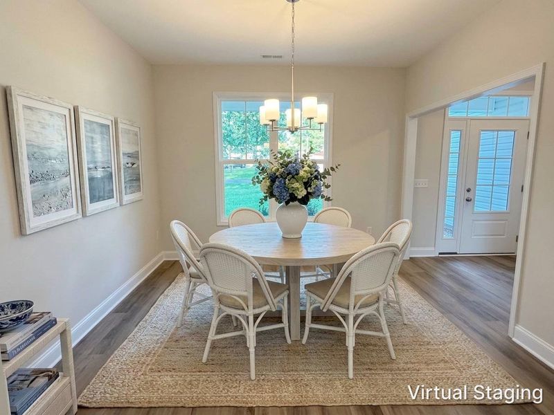 Furnished interior view inside a new home in Parkwood Estates, Leland (Image 11).