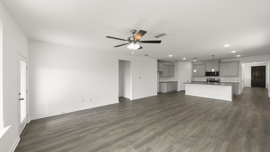 Spacious, unfurnished interior of a new home in Keeneland, Aubrey (Image 19). Spacious, unfurnished interior of a new home in Keeneland, Aubrey (Image 19).