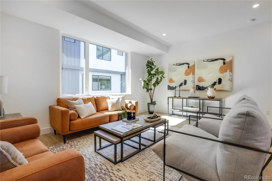 Furnished interior view inside a new home in , Arvada (Image 26).