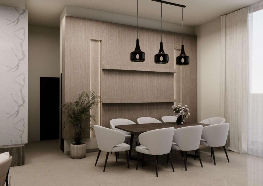 Staircase option & Dining