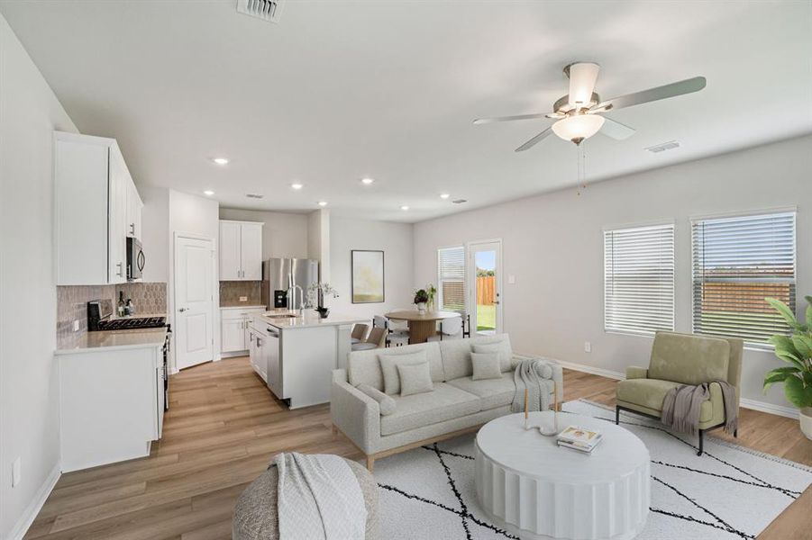 Furnished interior view inside a new home in Trails of Lavon - Spring Series, Lavon (Image 15).
