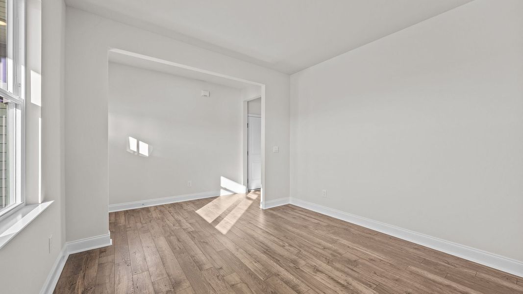 Spacious, unfurnished interior of a new home in Beaver Dam Crossing, Bailey (Image 16). Spacious, unfurnished interior of a new home in Beaver Dam Crossing, Bailey (Image 16).
