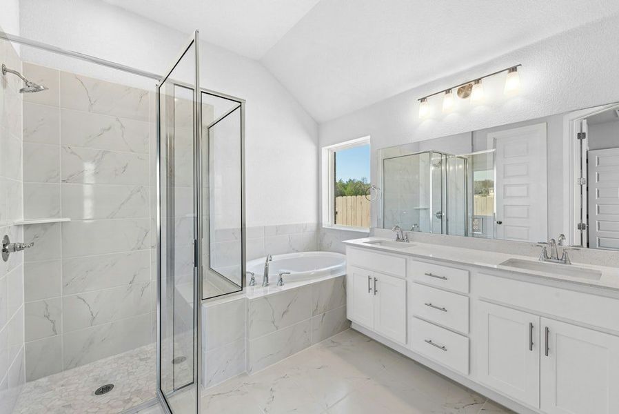 Furnished interior view inside a new home in The Colony, Bastrop (Image 13).