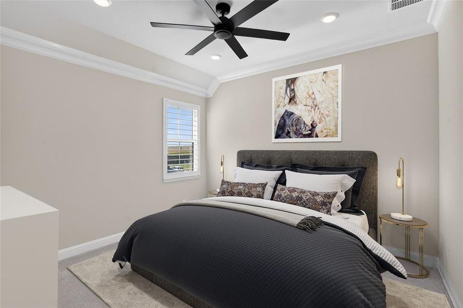Furnished interior view inside a new home in , Fort Worth (Image 39).