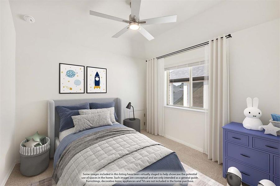 Furnished interior view inside a new home in Creekview Meadows, Pilot Point (Image 12).