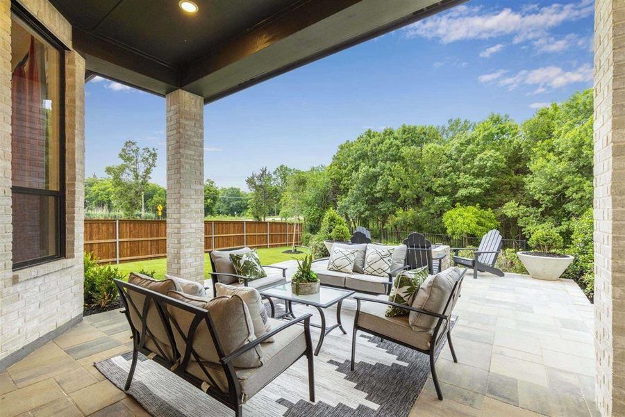 View of patio / terrace featuring an outdoor hangout area