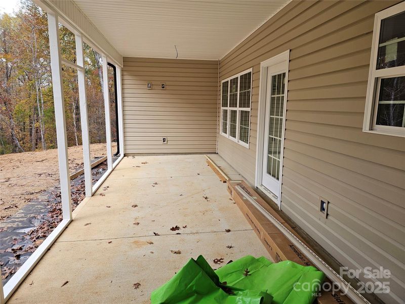 Exterior details and patio area of a home in , Lancaster (Image 1).
