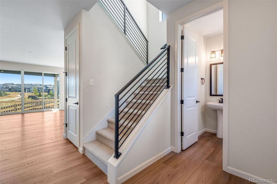 Spacious, unfurnished interior of a new home in Wild Oak at The Canyons, Castle Pines (Image 28). Spacious, unfurnished interior of a new home in Wild Oak at The Canyons, Castle Pines (Image 28).