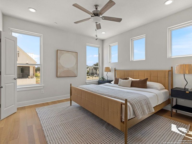 Furnished interior view inside a new home in , San Antonio (Image 20). Furnished interior view inside a new home in , San Antonio (Image 20).