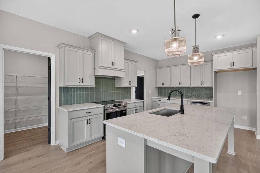 Furnished interior view inside a new home in Blackwelder Bluff, Bowdon (Image 10).
