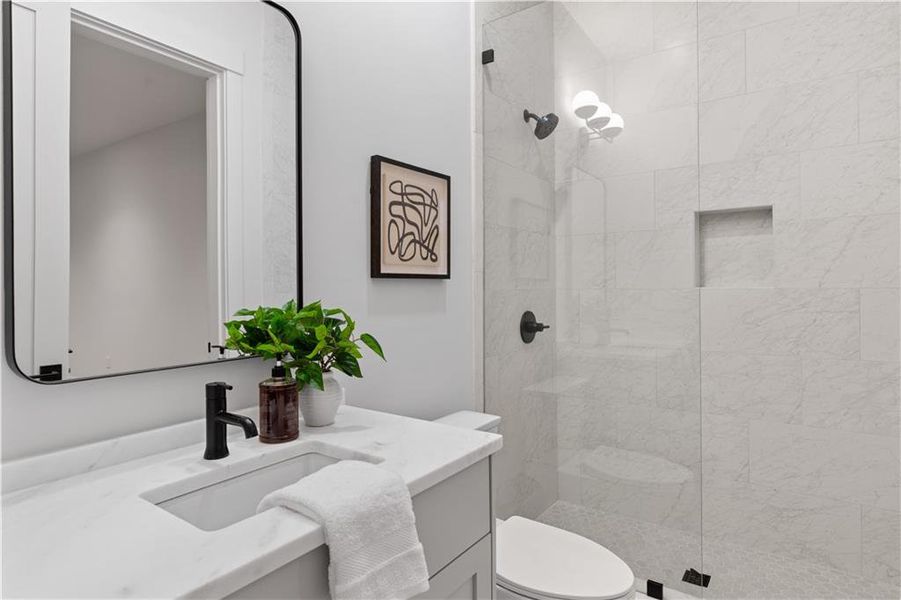 Furnished interior view inside a new home in , Atlanta (Image 9).