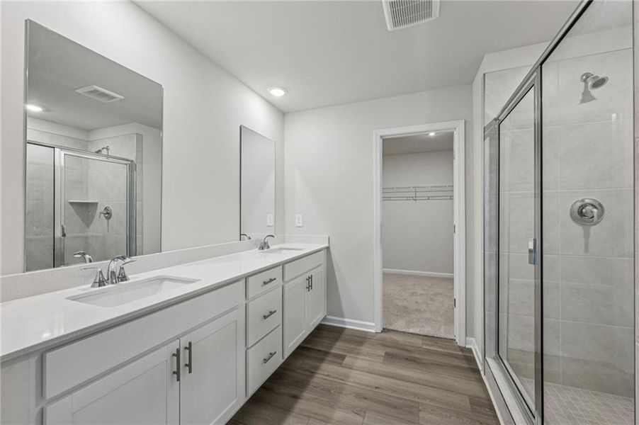 Furnished interior view inside a new home in The Oaks at Dawson, Dawsonville (Image 13). Furnished interior view inside a new home in The Oaks at Dawson, Dawsonville (Image 13).