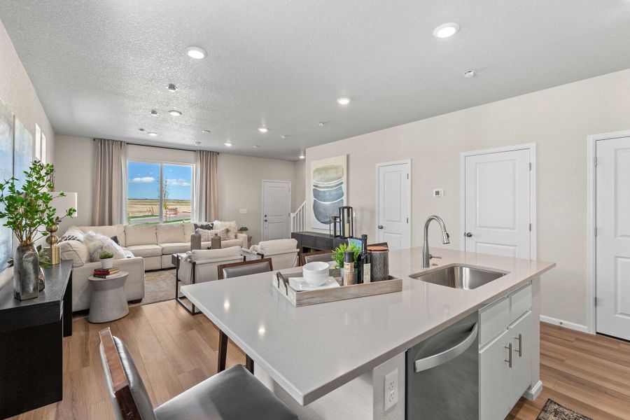 Furnished interior view inside a new home in Banning Lewis Ranch - New Homes Colorado Springs, Colorado Springs (Image 15).