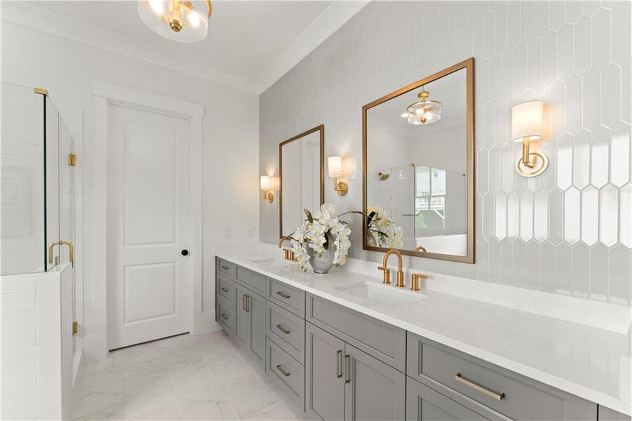 Furnished interior view inside a new home in , Acworth (Image 6).