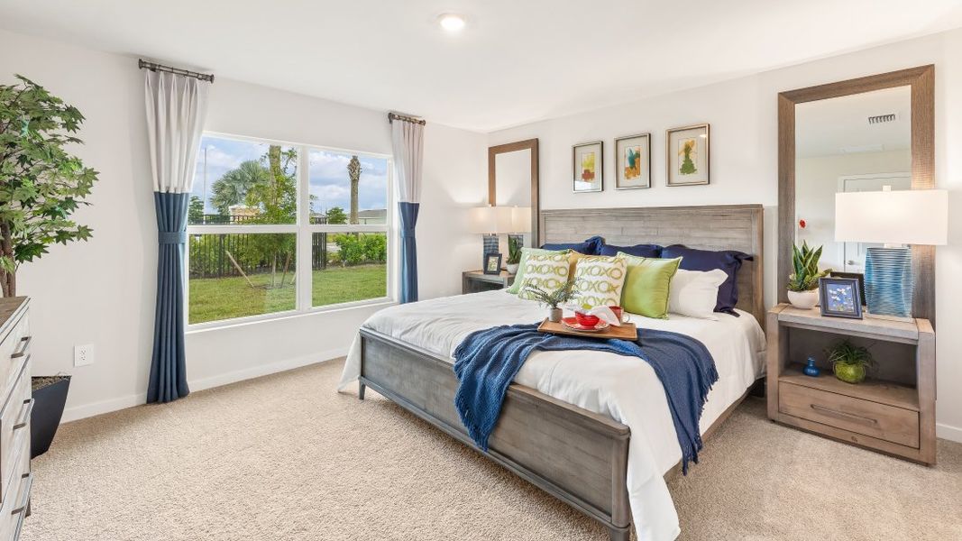 Representative furnished interior of a home built from the JEMISON by D.R. Horton in Coral Bay - Express & Tradition, North Fort Myers (Image 9).
