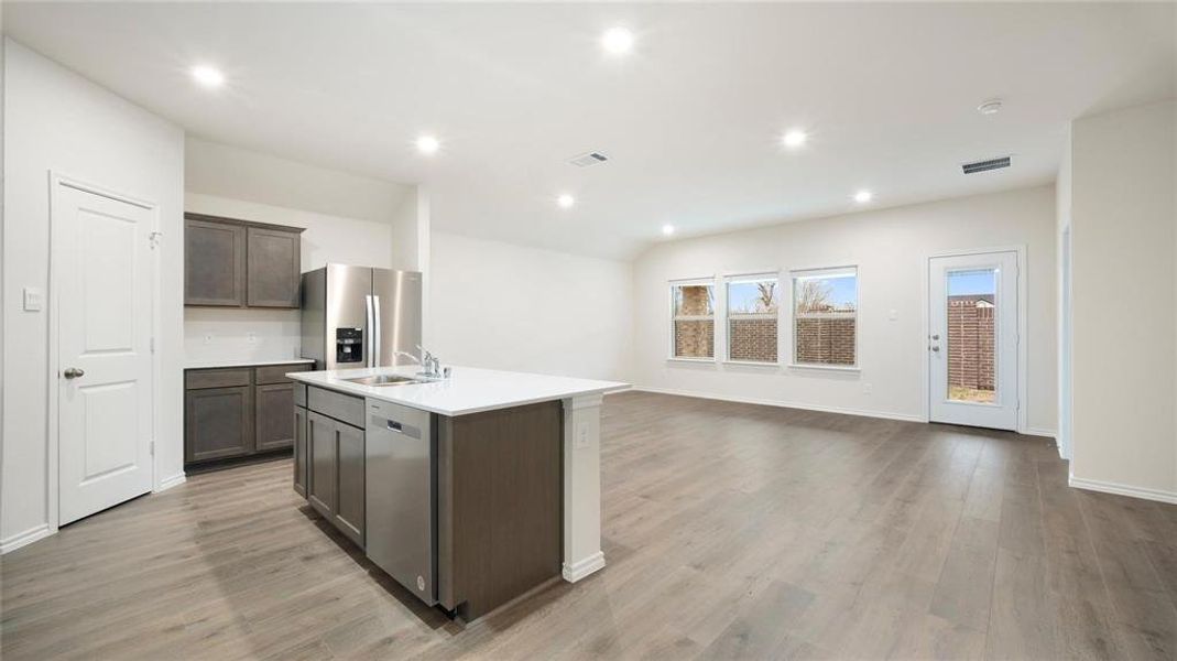 Furnished interior view inside a new home in Prairie Creek Estates, Kaufman (Image 4).