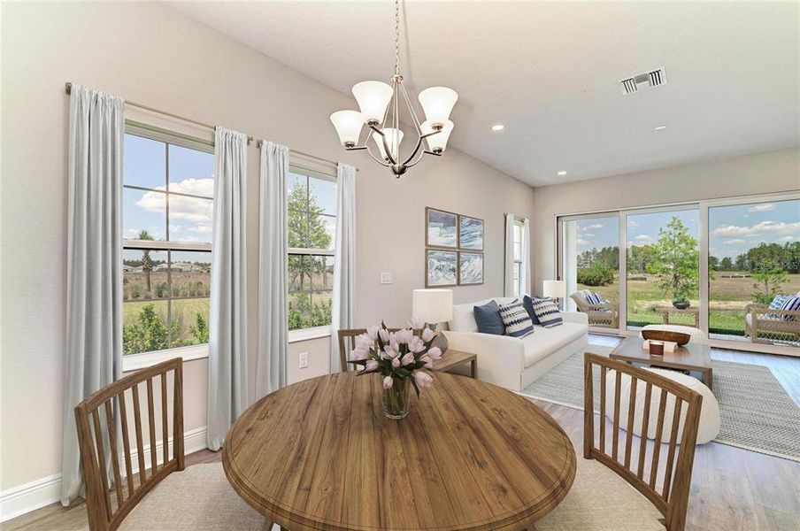Furnished interior view inside a new home in Two Rivers, Zephyrhills (Image 7). Furnished interior view inside a new home in Two Rivers, Zephyrhills (Image 7).