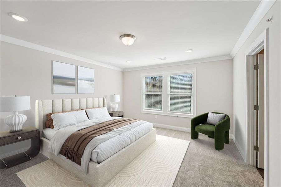 Furnished interior view inside a new home in , Cumming (Image 15).