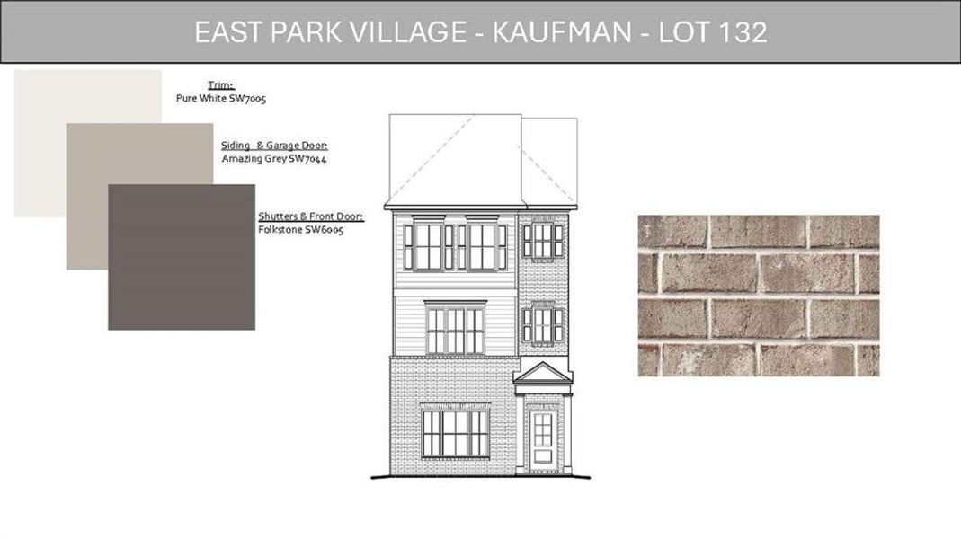 Sample of building materials used in homes in East Park Village, Kennesaw (Image 36). Sample of building materials used in homes in East Park Village, Kennesaw (Image 36).