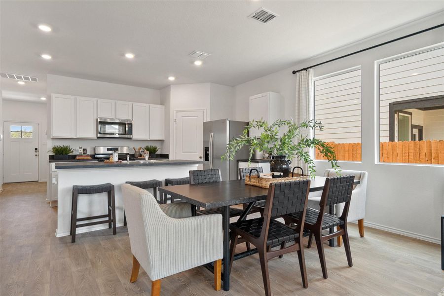 Furnished interior view inside a new home in Valverde, Bastrop (Image 11). Furnished interior view inside a new home in Valverde, Bastrop (Image 11).