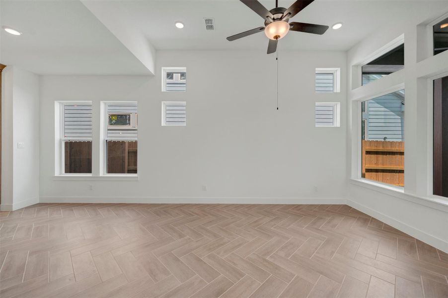 Spacious, unfurnished interior of a new home in Elyson - Grove Row Collection, Katy (Image 26).
