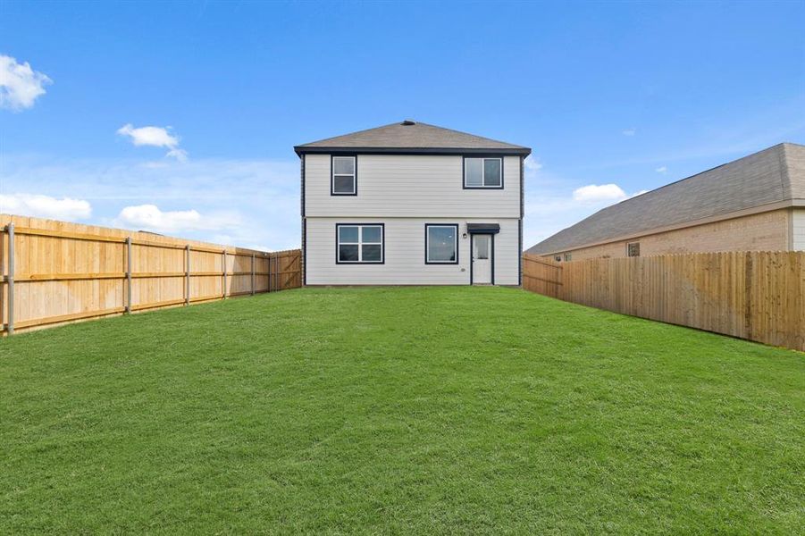 Exterior details and patio area of a home in Christian Meadows, Ennis (Image 3). Exterior details and patio area of a home in Christian Meadows, Ennis (Image 3).