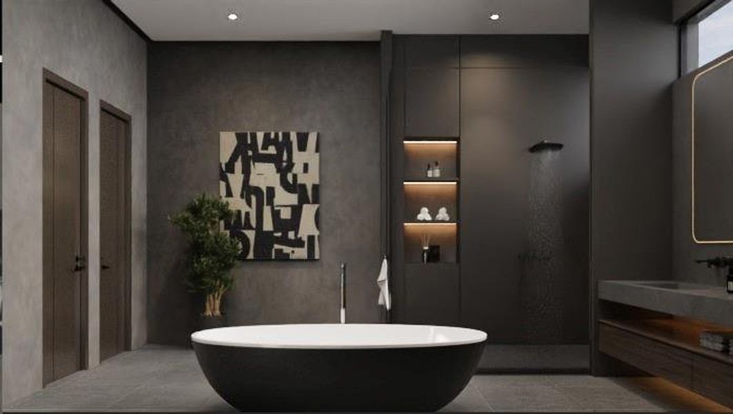 Furnished interior view inside a new home in , Fort Lauderdale (Image 4).