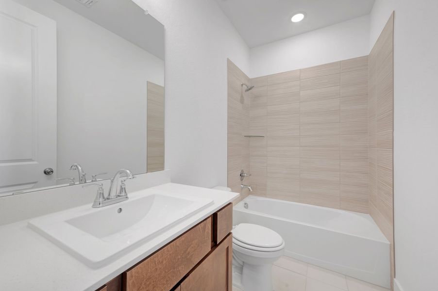 Furnished interior view inside a new home in The Meadows, Denton (Image 10).