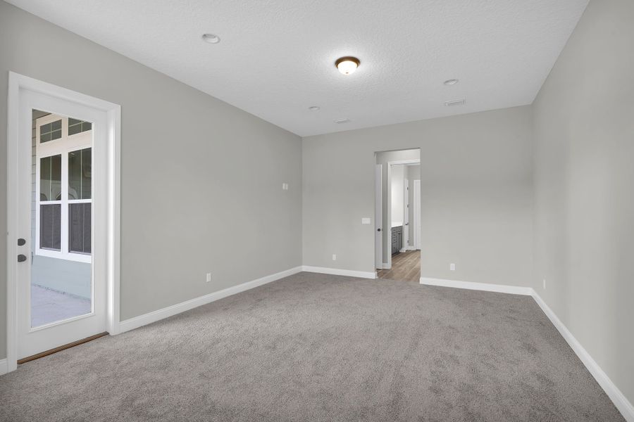 Representative unfurnished interior of a home built from the Riverdale by Riverside Homes in Hidden Creek at SilverLeaf, St. Augustine (Image 40). Representative unfurnished interior of a home built from the Riverdale by Riverside Homes in Hidden Creek at SilverLeaf, St. Augustine (Image 40).
