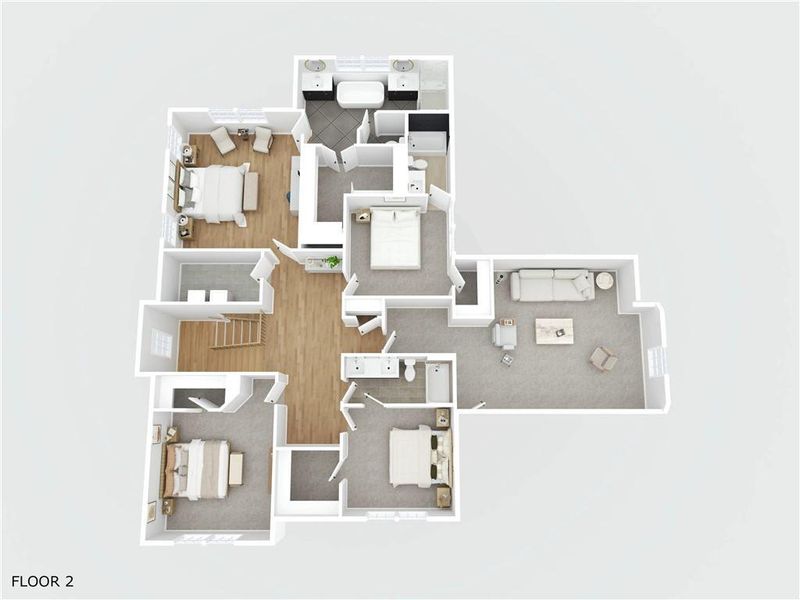 2D floor plan layout of this home in , Acworth, GA (Image 4). 2D floor plan layout of this home in , Acworth, GA (Image 4).