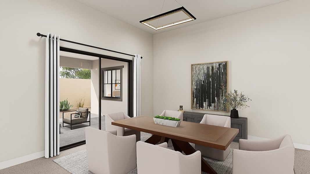 Representative furnished interior of a home built from the Aurora Plan 9001 by Tri Pointe Homes in Emberly, Queen Creek (Image 7).