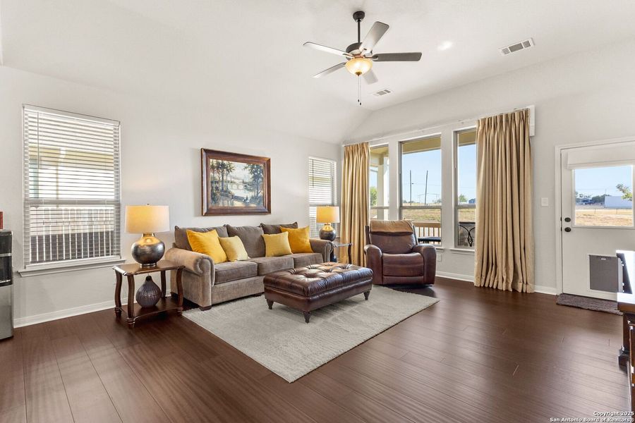 Furnished interior view inside a new home in Overlook at Creekside, New Braunfels (Image 17).