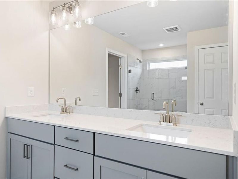 Furnished interior view inside a new home in Wehunt Meadows, Hoschton (Image 14).