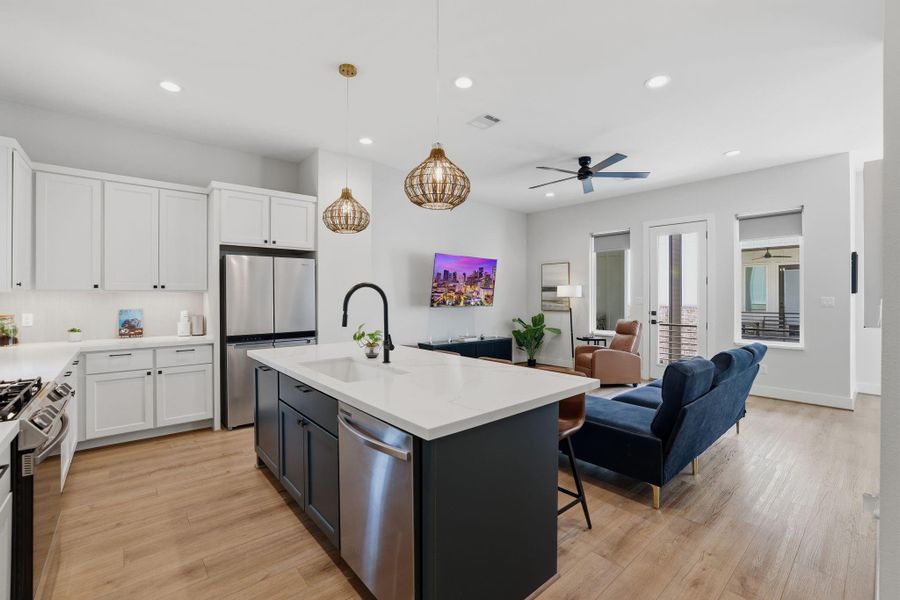 Furnished interior view inside a new home in , Houston (Image 31).