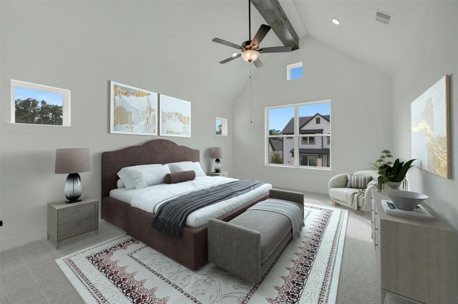Virtually staged to give you the visual you need to see furniture placement and how the home can live.