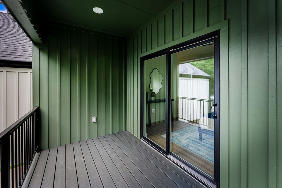 Exterior details and patio area of a home in , Austin (Image 3).