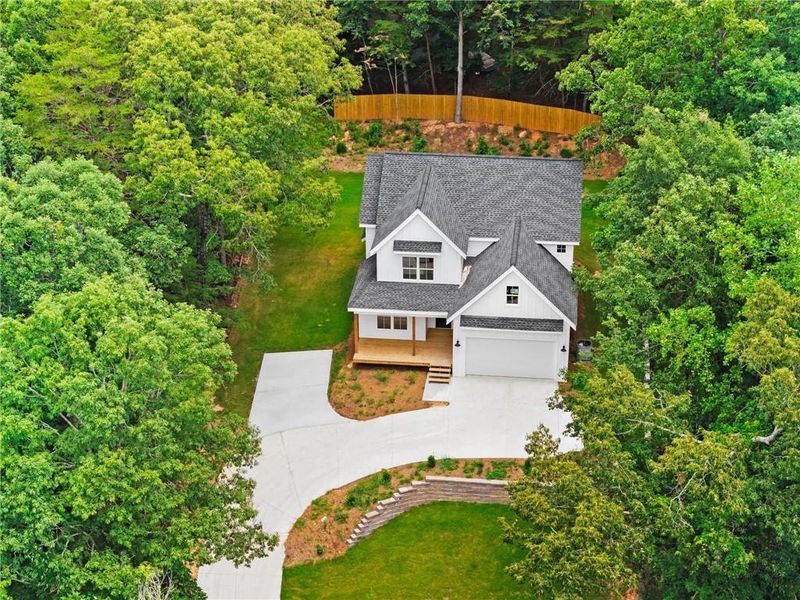 Front exterior of a new home in , Gainesville, GA, highlighting curb appeal (Image 25).