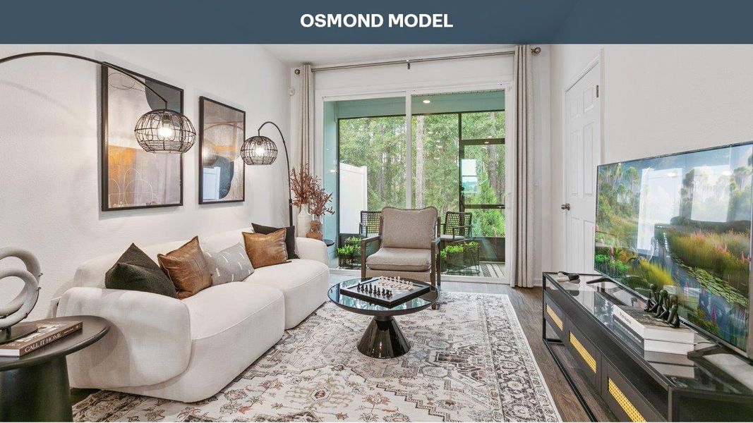 Furnished interior view inside a new home in Cordera Townhomes Express, St. Augustine (Image 8).