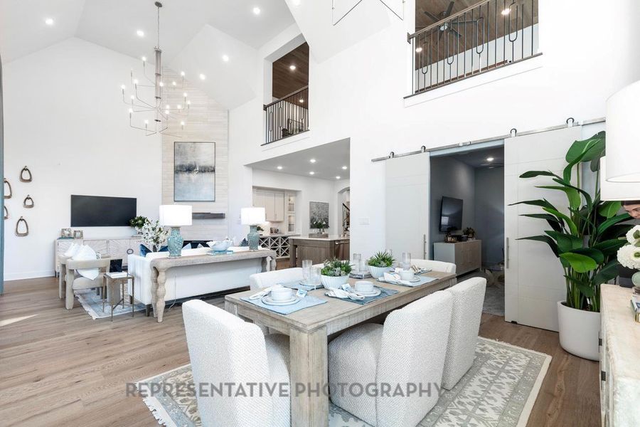 Furnished interior view inside a new home in Legacy, League City (Image 20).