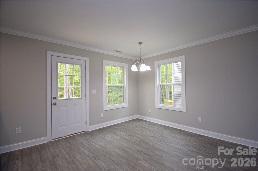 Spacious, unfurnished interior of a new home in , Hickory (Image 17).