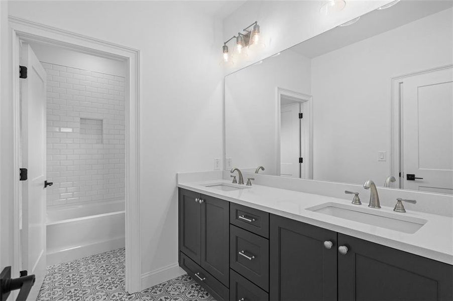 Furnished interior view inside a new home in Foxhall Residences, Douglasville GA, Douglasville (Image 35).