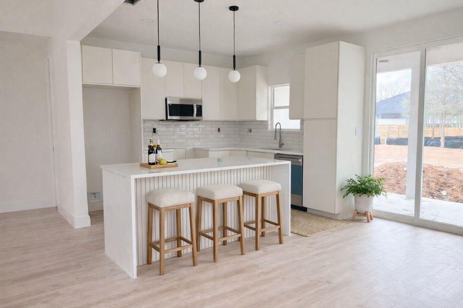 Kitchen virtually finished and staged